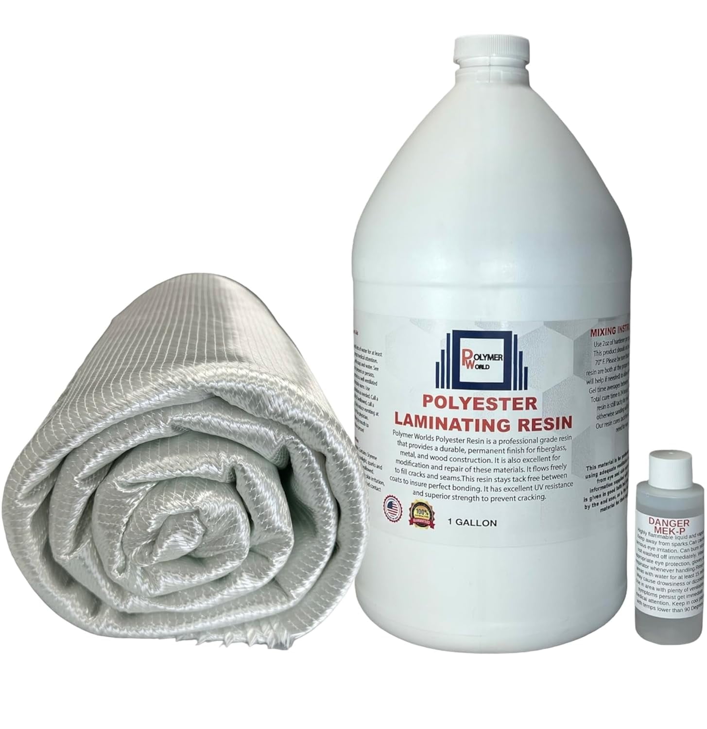 5-Gallon Polyester Resin Kit With MEKP – For Fiberglass Laminating, Cloth, Biaxial 4 thumbnail image