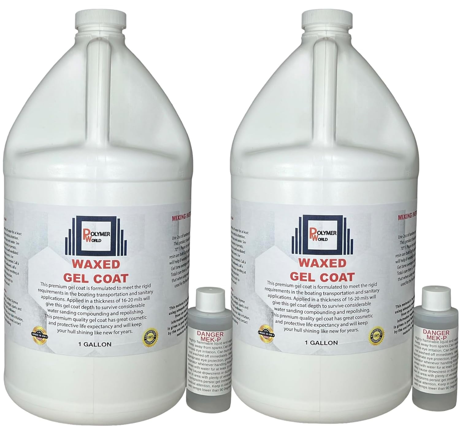 Polymer World White Gelcoat with Wax Isophthalic NPG Gel Coat