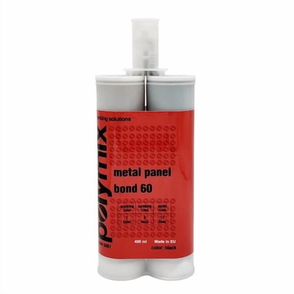 Polymix Black Metal Panel Bond 60 Minute Cartridge 400ml