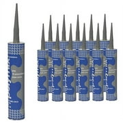 Polymix High build Fast Curing 1K Polyurethane Elastic Adhesive and Sealant PVC-free and Odorless 12, Grey
