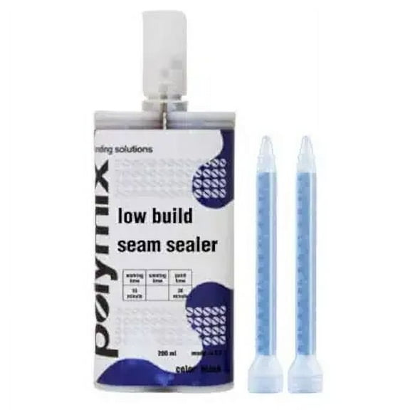 Polymix Low Medium Build Seam Sealer 200ml Cartridge & Two Application Mixing Nozzles