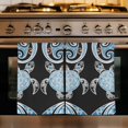 thumbnail image 1 of Polynesia Texture Kitchen Towels Set of 4, Vintage Traditional Tribe Sea Turtle Abstract Absorbent Dish Towels for Kitchen, Microfiber Hand Towel, Quick Drying Tea Towel Decorative Dishcloths, 1 of 7