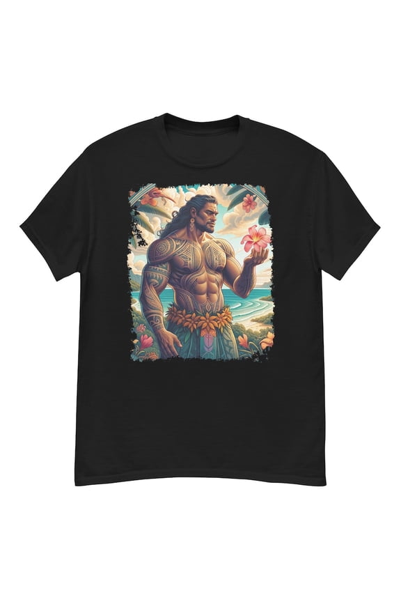 Polynesian Deity Mythology Island God Graphic TShirt Hawaiian Gift,for unisex up to size 5XL