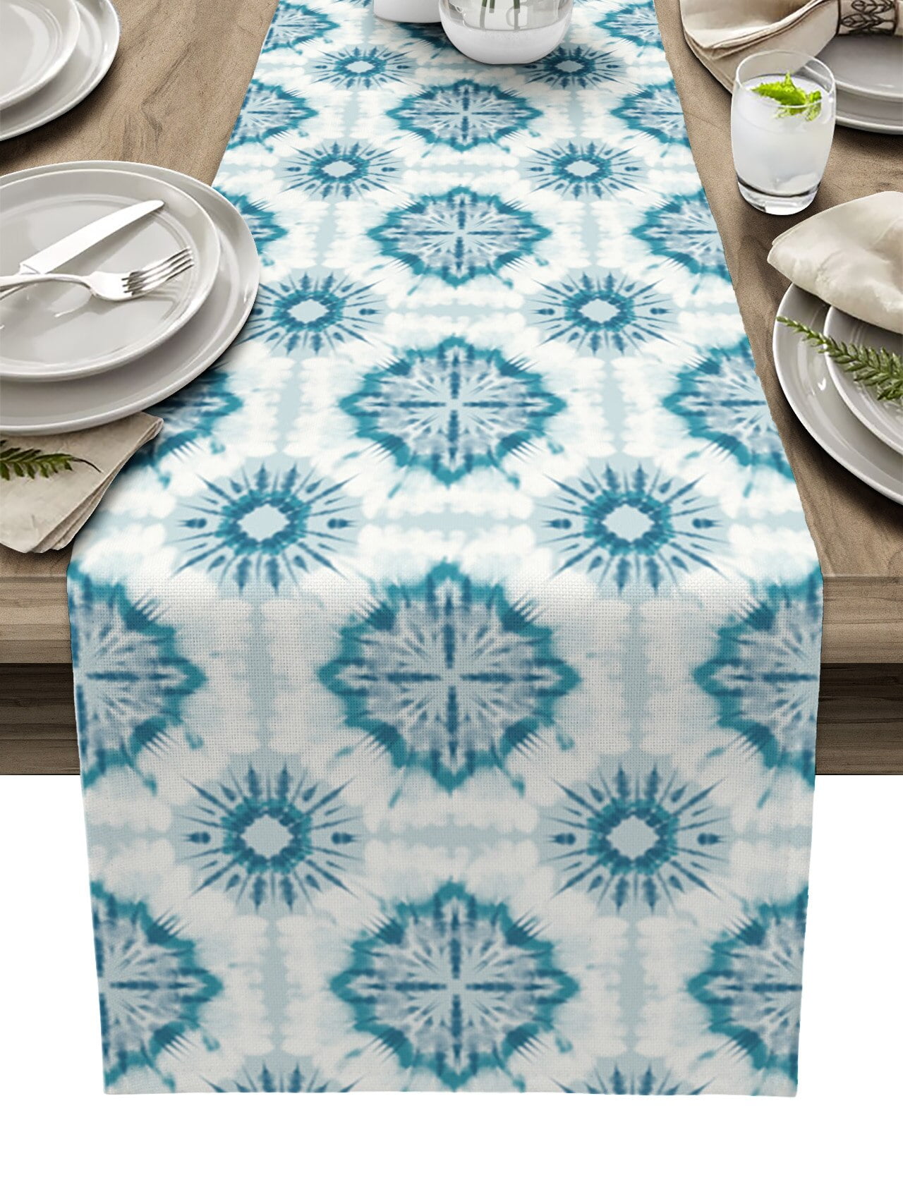 Polynesian Ethnic Texture Table Runner Home Wedding Table Flag Mat ...