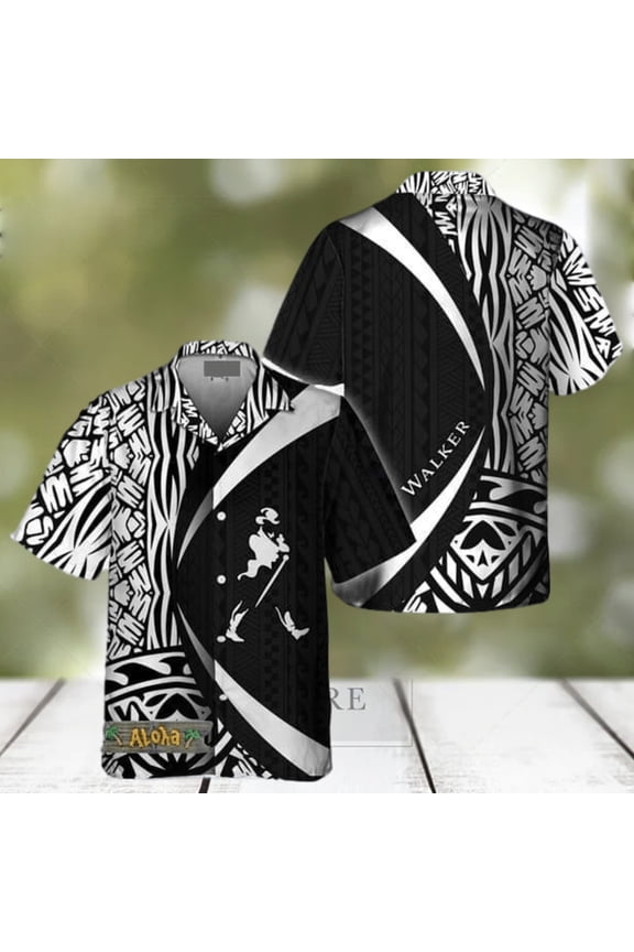 Polynesian Samoan Johnnie Walker Hawaiian Shirt For Men And Women Gift Hawaiian Beer