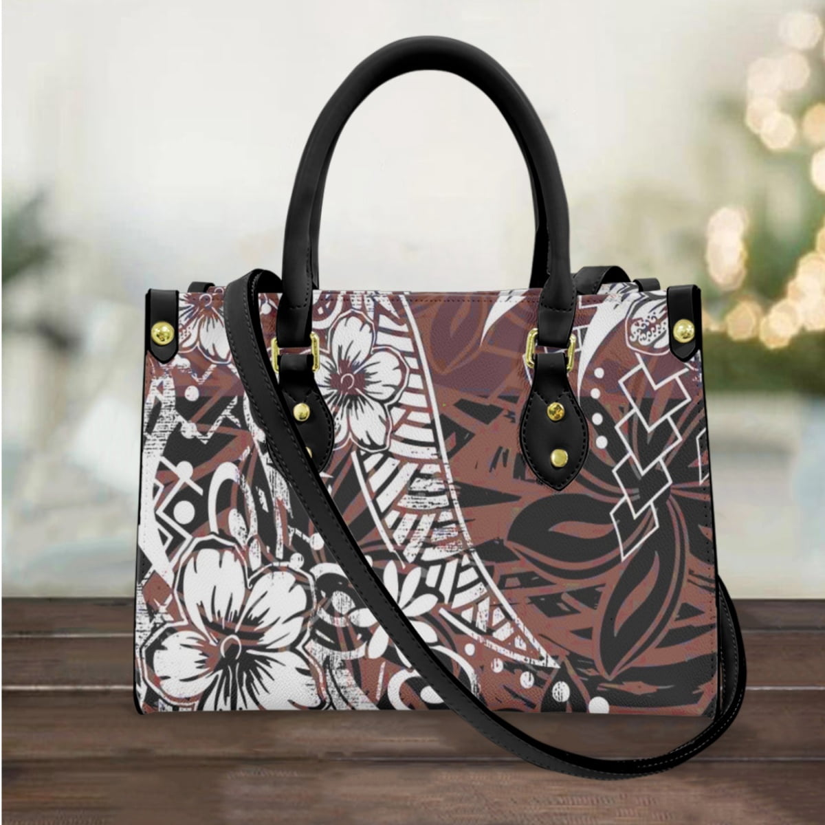 Women's Golfaholic Tote Shoulder Bag - Pink, 100% Cotton Reusable Shopping Bag - View #5