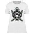 thumbnail image 1 of Polynesian Turtle Tattoo T-Shirt Women -Image by Shutterstock, Female Large, 1 of 2