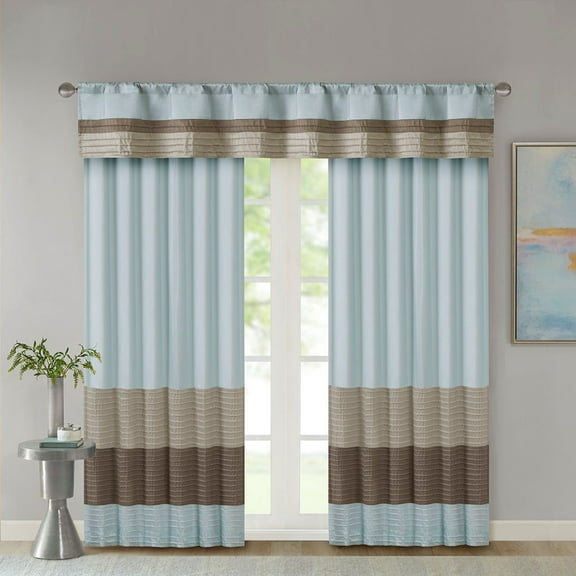 Window Curtains, Polyoni Pintuck Curtain Panel(Only 1 Pc Panel), Blackout Curtains, Sheer Curtains,