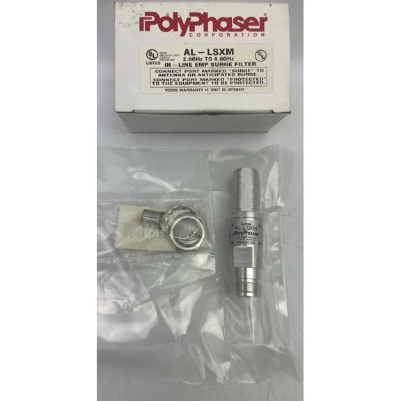 Polyphaser Al-Lsxm 2.0Ghz To 6.0Ghz In Line Emp Surge Filter - New In Box