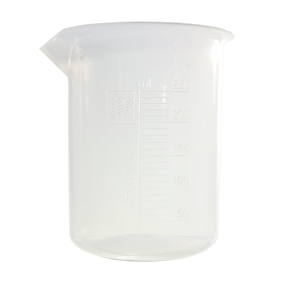 Polypropylene Beaker, 250ml, Pack of 6 by Go Science Crazy