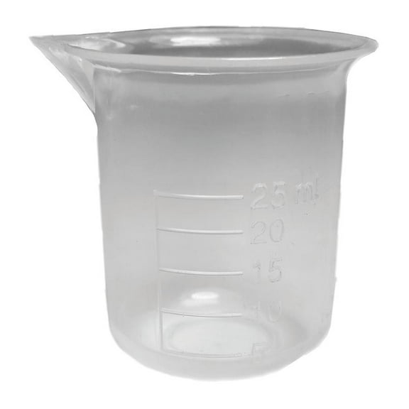 Beaker, Polypropylene 25ml, Pack of 12 by Go Science Crazy