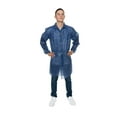 thumbnail image 1 of Polypropylene Dark Blue Lab Coat, Three Pockets, Knit Wrist & Collar, 1 of 1