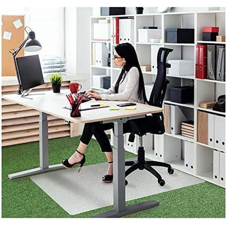 Polypropylene Foldable Chair for Low Pile Carpets 46" x 57" Translucent