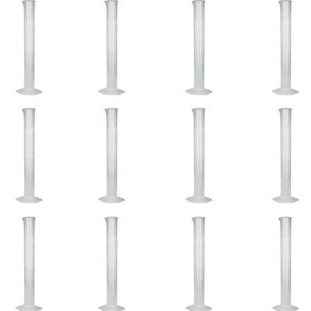 Polypropylene Graduated Cylinder with Hex Base, 100ml Capacity, Pack of 12 by Go Science Crazy