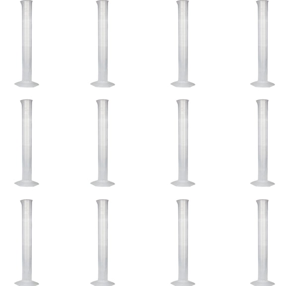 Polypropylene Graduated Cylinder with Hex Base, 100ml Capacity, Pack of 12 by Go Science Crazy