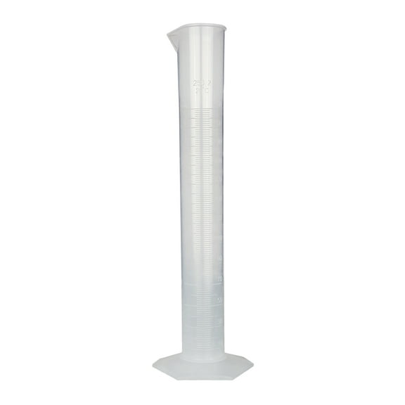 Polypropylene Graduated Cylinder with Hex Base, 250ml Capacity by Go Science Crazy