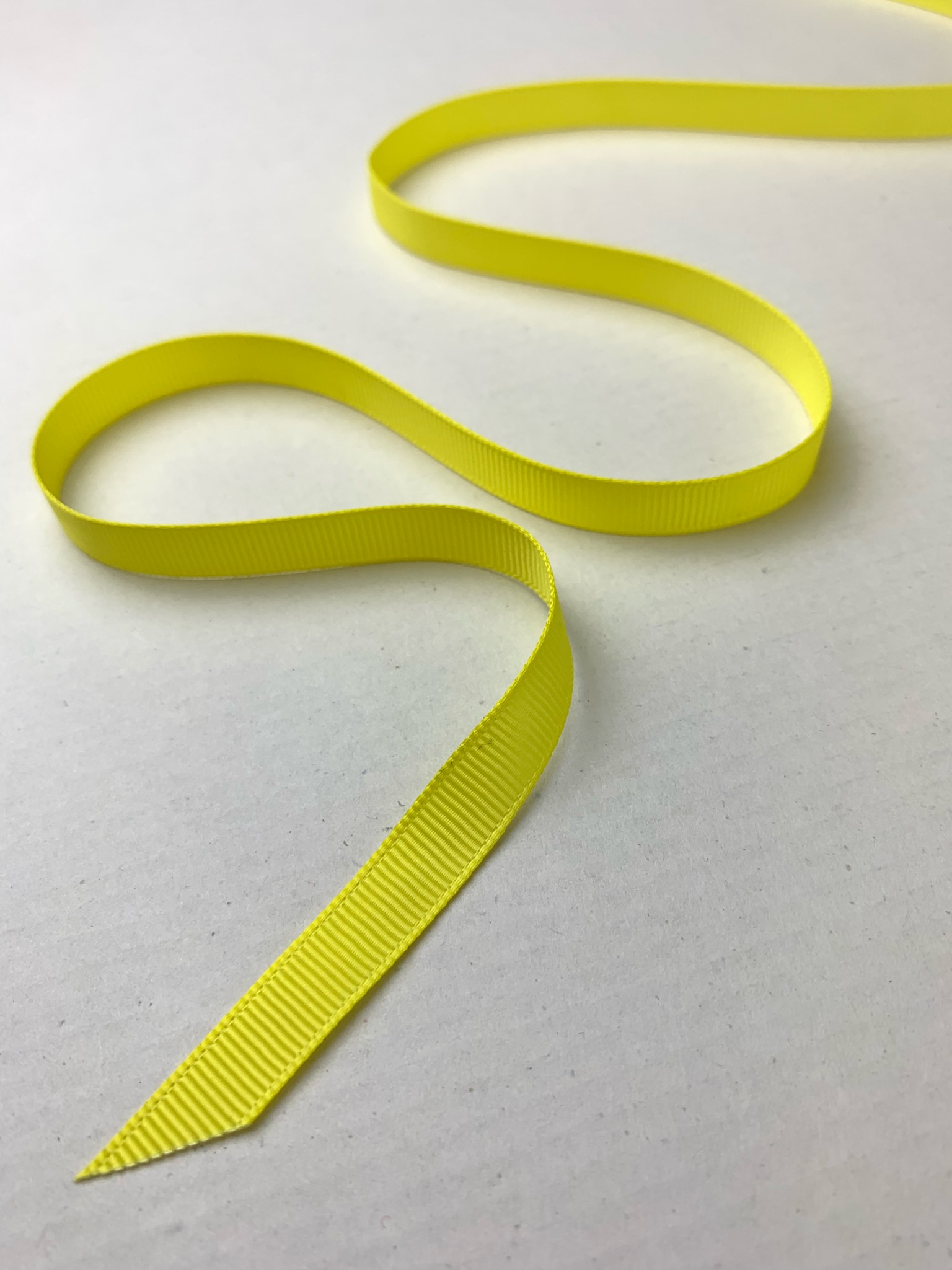 Offray Ribbon, Lemon Yellow 5/8 inch Grosgrain Polyester Ribbon for ...