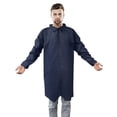 thumbnail image 1 of Dark Blue Polypropylene Lab Coats, Disposable Unisex Robes, 50 Count, XX-Large, 1 of 8