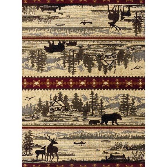 Polypropylene Material - Stain Resistant - Under Furniture - Soft and Durable Rug