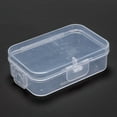 thumbnail image 1 of Polypropylene(PP) Bead Storage Container Mini Storage Containers Boxes with Hinged Lid Rectangle Clear 6.8x4.5x2.1cm Inner Size: 6.4x4.1cm, 1 of 4