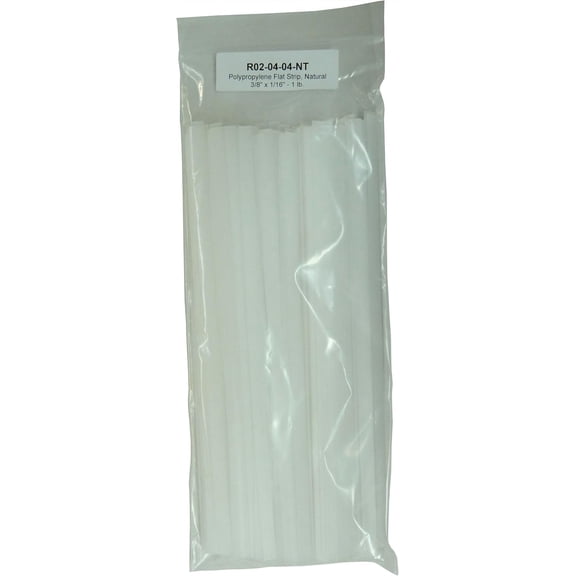Polypropylene (PP) Plastic Welding Rod, 3/8 in. x 1/16 in. Ribbon, 1 lb, Natural