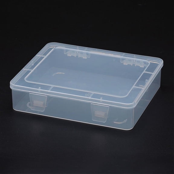 Polypropylene Plastic Bead Storage Containers Rectangle Clear 185x155x40mm