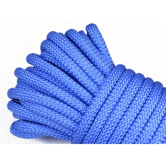 Polypropylene Rope - Heavy Duty, All Purpose, Durable, USA Made Utility Cord Tie Down Rope - Indoor Outdoor, Camping, Pull, Barricade - Sky Blue - 1/4 in x 50 Foot Coil