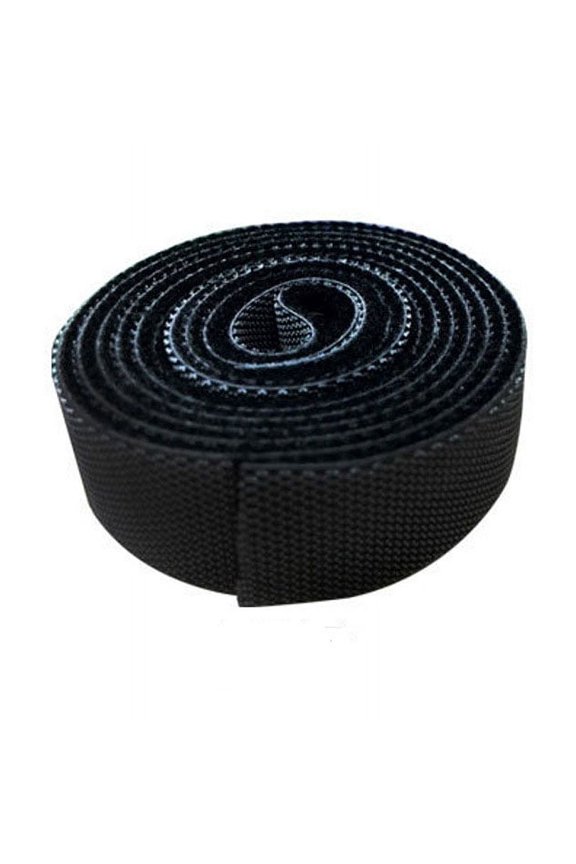 Polypropylene Webbing Strap Substitute, Durable Nylon Adhesive Tape for Outdoor Luggage Cargo Straps (Black, 20mm Width)