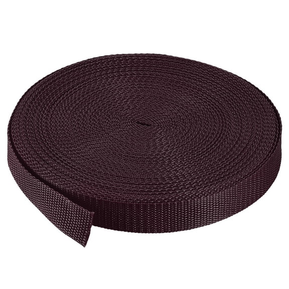 Polypropylene Webbing Straps for Outdoor Activities and More Brown
