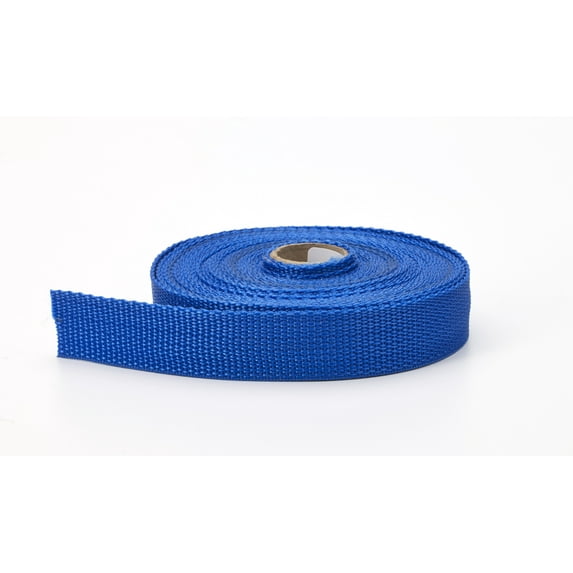 Polypropylene webbing, 1.5 in Wide, 10 yds, Pacific blue
