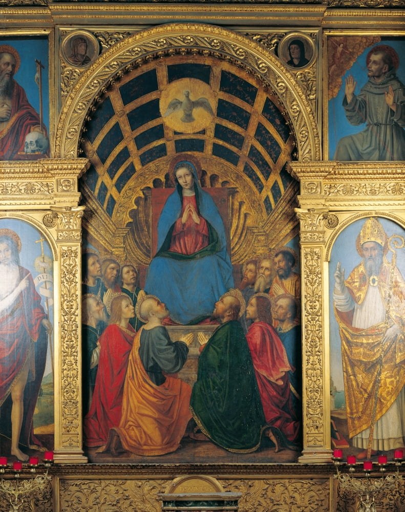 Polyptich Of The Pentecost Canvas Art -  (24 x 36)