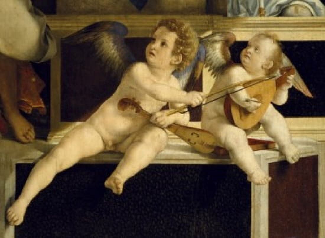 Polyptych (Detail) Lorenzo Lotto (c 1480-1556Italian) Tempera on Board Civic Museum Recanati (Ancona) Italy Canvas Art - Lorenzo Lotto (18 x 24)