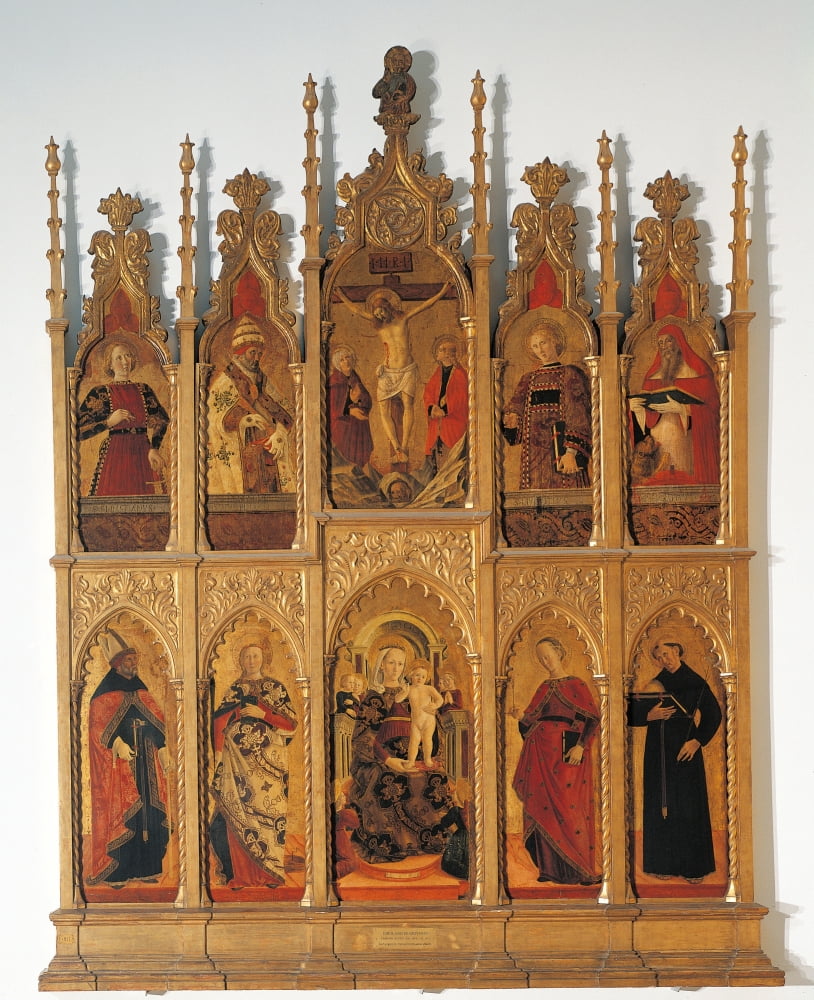 Polyptych Of Gualdo Tadino Canvas Art - (24 x 36)