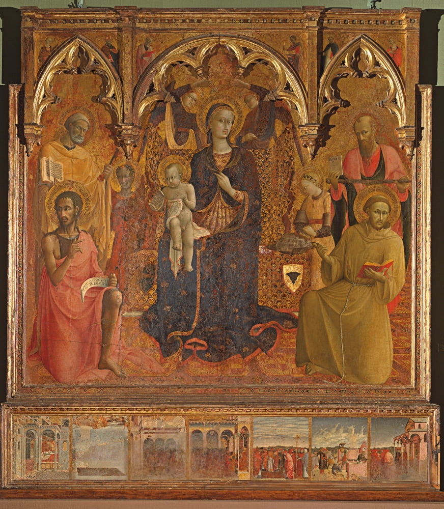 Polyptych Of Our Lady Of The Snow Canvas Art - (18 x 24)