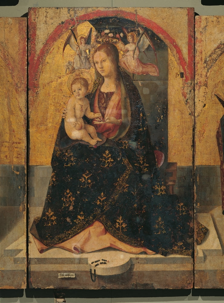 Polyptych Of St Gregory Canvas Art - (24 x 36)