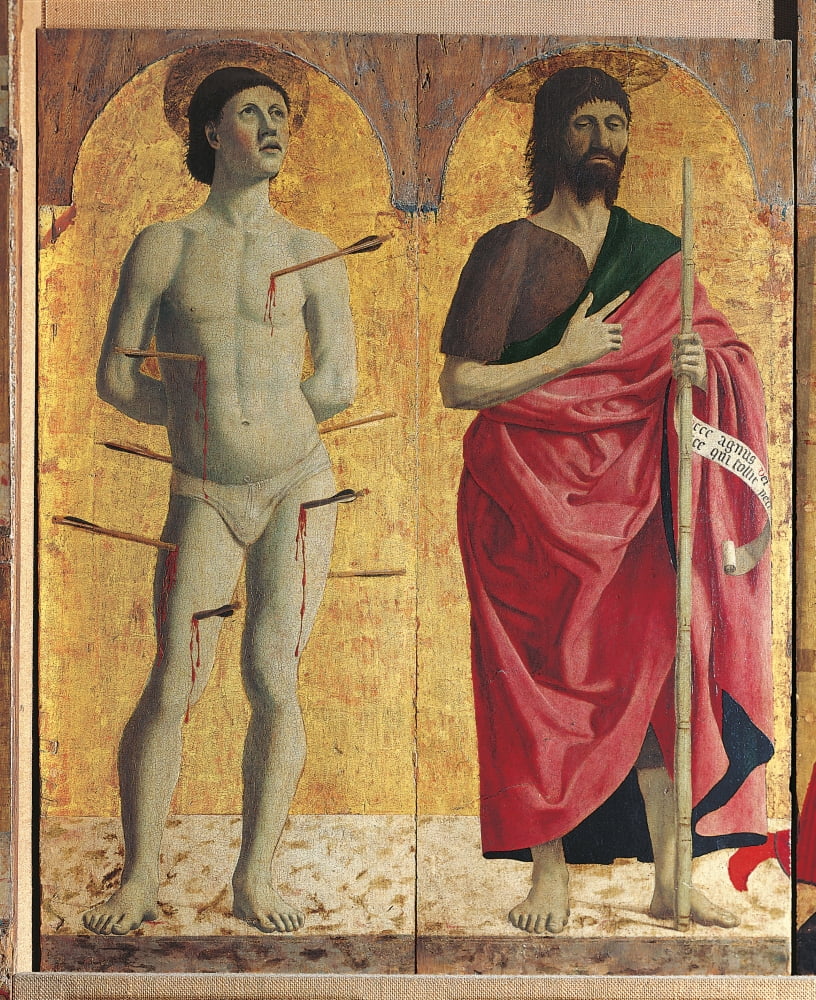 Polyptych Of The Misericordia (Or Virginn Of The Mercy) Canvas Art - (24 x 36)