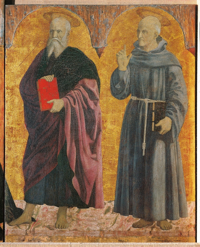 Polyptych Of The Misericordia (Or Virginn Of The Mercy) Canvas Art - (24 x 36)