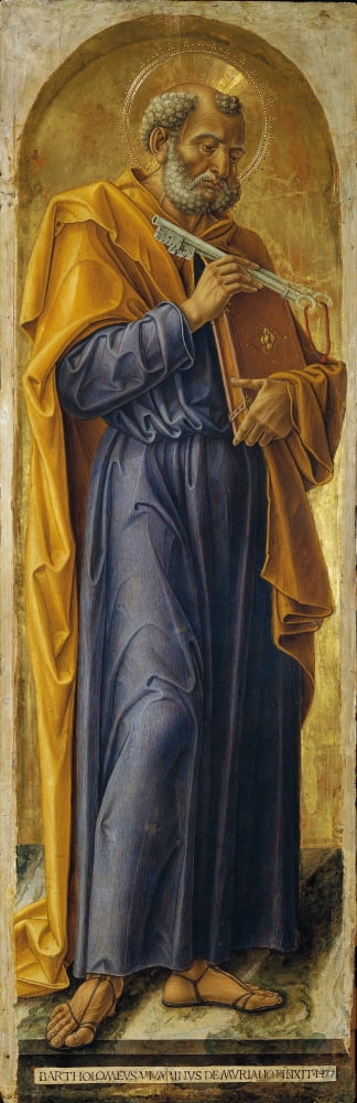 Polyptych With St Ambrose Blessing Canvas Art - (18 x 24)