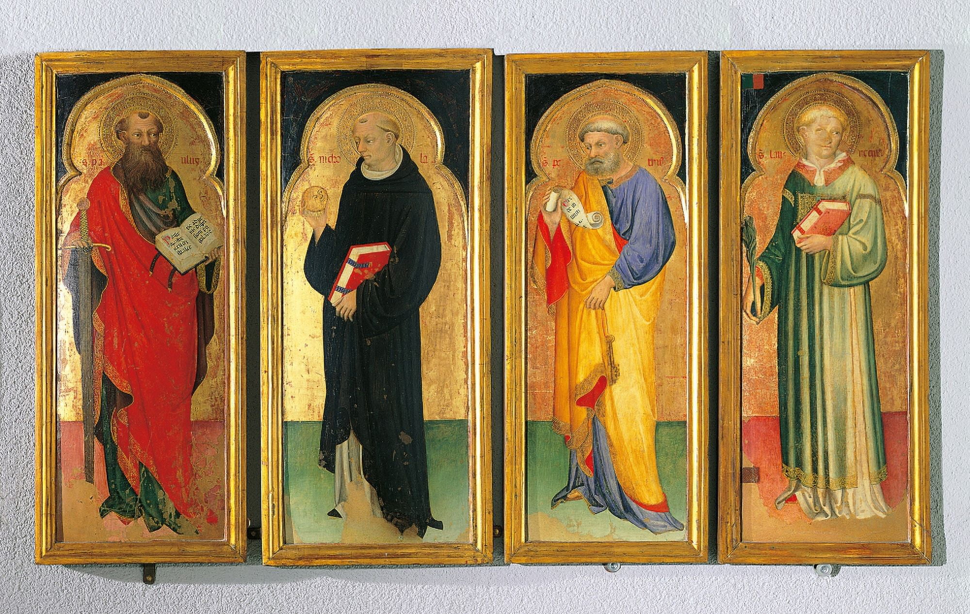 Polyptych With St Paul Canvas Art - (36 x 24)