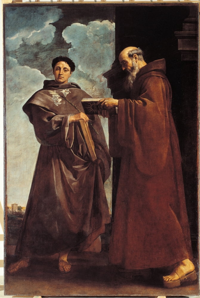 Polyptych With The Crowning Of The Virgin Canvas Art - (24 x 36)