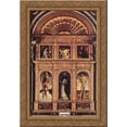 thumbnail image 1 of Polyptych of S. Vincenzo Ferreri 19x24 Gold Ornate Wood Framed Canvas Art by Bellini, Giovanni, 1 of 2