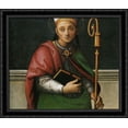 thumbnail image 1 of Polyptych of St. Peter (St. Ercolano) 32x28 Large Black Ornate Wood Framed Canvas Art by Pietro Perugino, 1 of 2