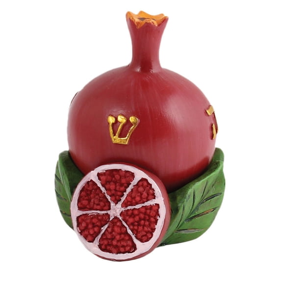 Polyresin Pomegranate Collectors Dreidel with display stand. In full color box.