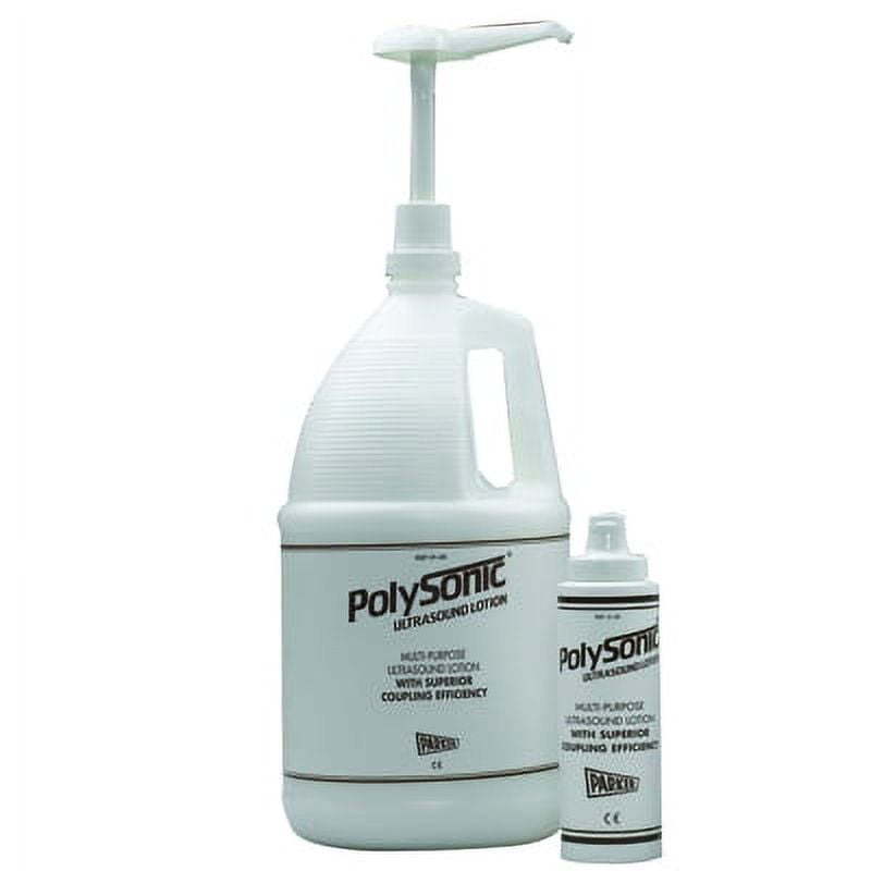Polysonic ultrasound lotion, 1 gallon refillable dispenser bottle - each