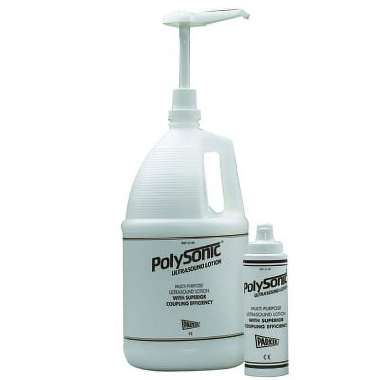 Polysonic ultrasound lotion, 1 gallon refillable dispenser bottle - each