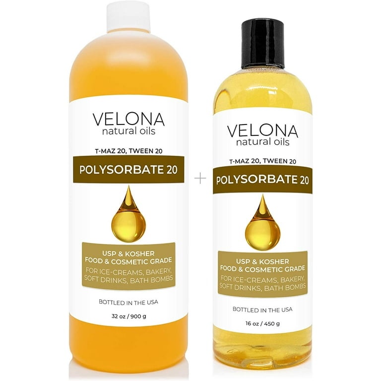 Velona Polysorbate 20 Solubilizer, Food, Cosmetic, Grade, Cooking, Bath