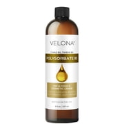 Polysorbate 80 by Velona 8 oz | Solubilizer, Food & Cosmetic Grade | All Natural for Cooking, Skin Care and Bath Bombs, Sprays, Foam Maker | Use Today - Enjoy Results