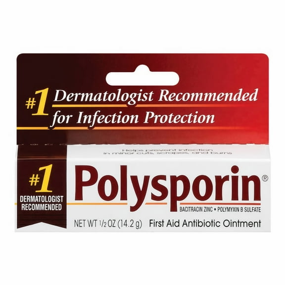 Polysporin First Aid Antibiotic Ointment 0.5 Oz by Polysporin (Pack of 16)