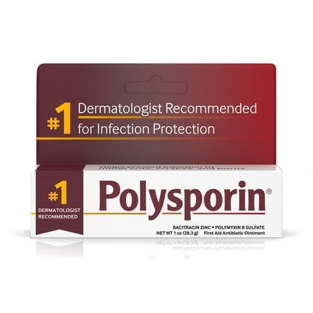 Polysporin First Aid Antibiotic Ointment 1 Ounce Tube, 00300810237895 - SOLD BY: PACK OF ONE