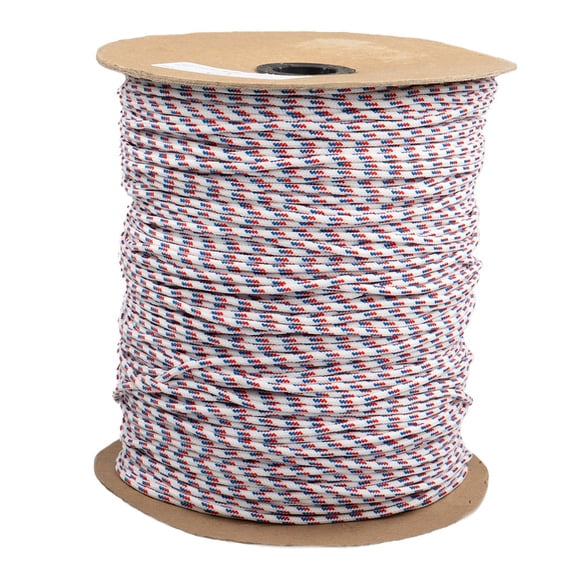 Polyster Accessory Cord - 3mm - Red White Blue - 100 Feet